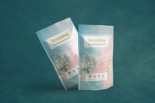 Serenitea boekweit losse thee 100g zakje, cafeïnevrij